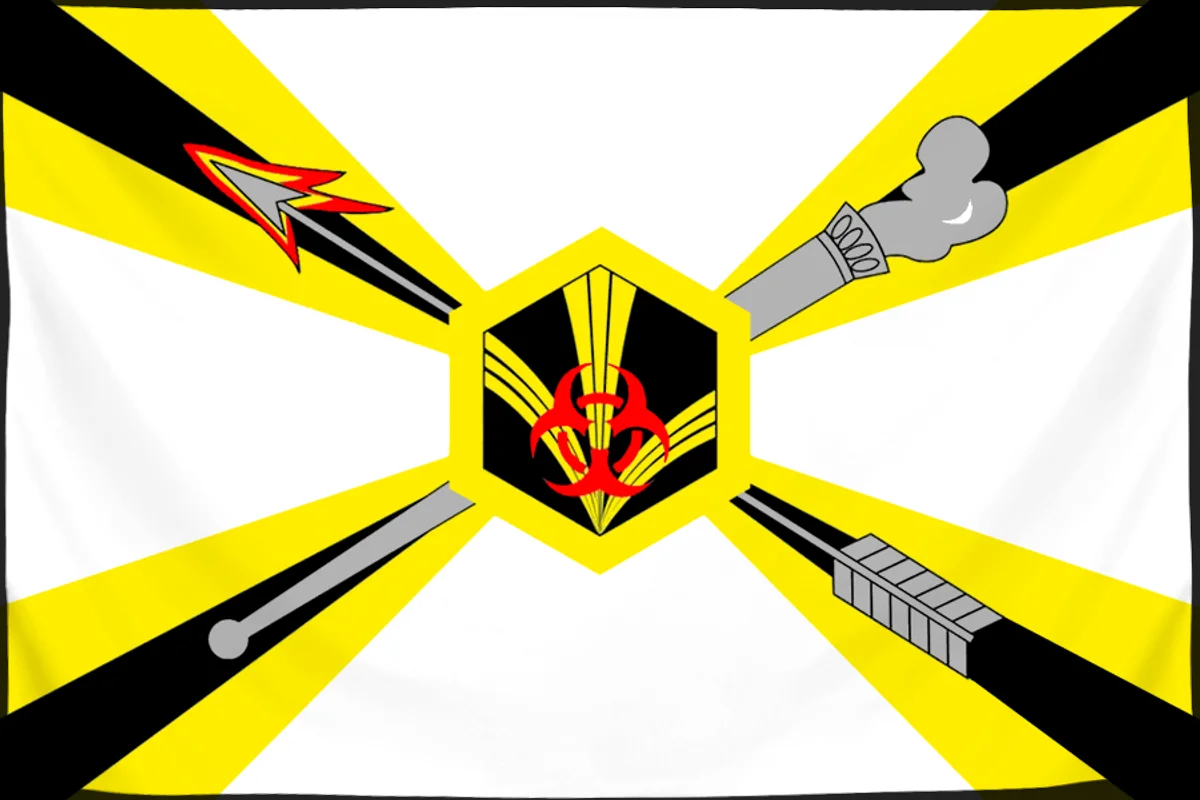 Флаг: Войска радиационной, химической и биологической защиты